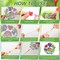 6 Pcs Diamond Art Kits Birds Diamond Wind Chimes Kit Diamond Art Suncatchers Double Sided Flower Ornaments with Crystal Pendant for Adults DIY Spring Summer Home Garden Hanging Ornament